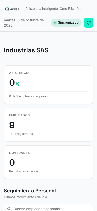 Web personalizada de Asistenc-IA para el seguimiento de personal